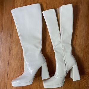 Princess Polly White Boots